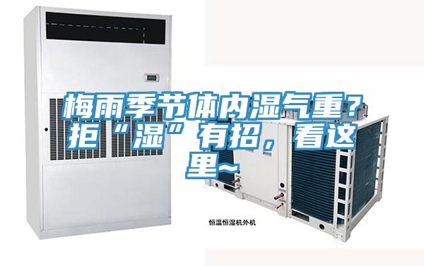 梅雨季節體內濕氣重？拒“濕”有招，看這里~