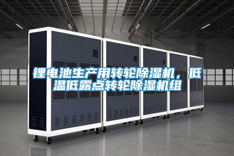鋰電池生產用轉輪除濕機，低溫低露點轉輪除濕機組