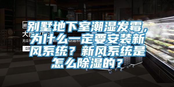 別墅地下室潮濕發霉，為什么一定要安裝新風系統？新風系統是怎么除濕的？
