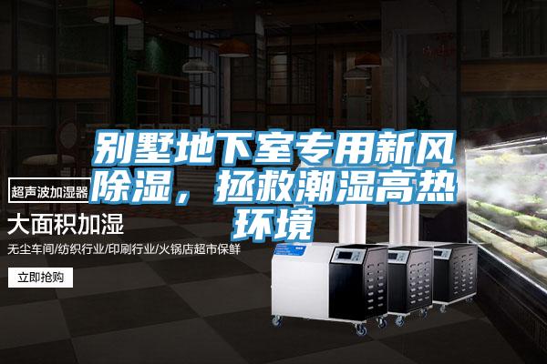 別墅地下室專用新風除濕，拯救潮濕高熱環境