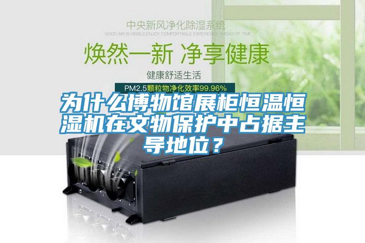 為什么博物館展柜恒溫恒濕機在文物保護中占據主導地位？