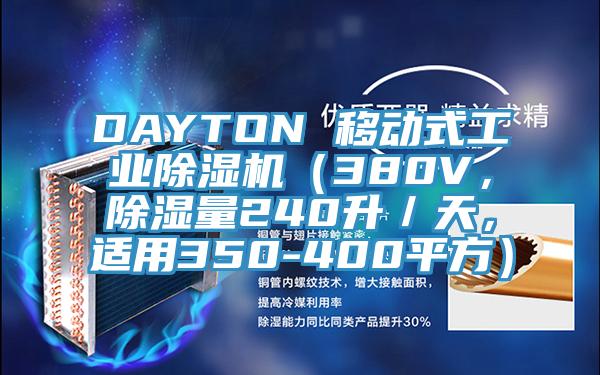 DAYTON 移動式工業除濕機（380V，除濕量240升／天，適用350-400平方）