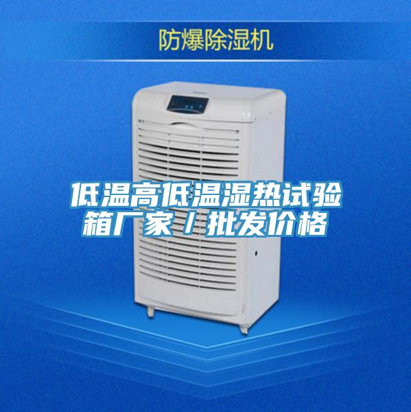 低溫高低溫濕熱試驗箱廠家/批發價格