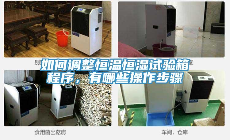 如何調整恒溫恒濕試驗箱程序,有哪些操作步驟