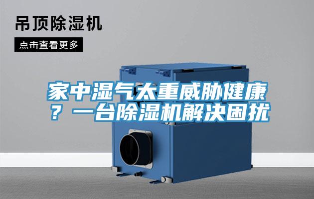 家中濕氣太重威脅健康?一臺除濕機解決困擾