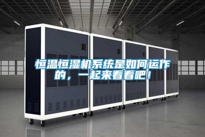 恒溫恒濕機(jī)系統(tǒng)是如何運(yùn)作的，一起來(lái)看看吧！