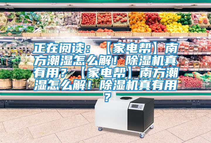 正在閱讀：【家電幫】南方潮濕怎么解！除濕機(jī)真有用？【家電幫】南方潮濕怎么解！除濕機(jī)真有用？