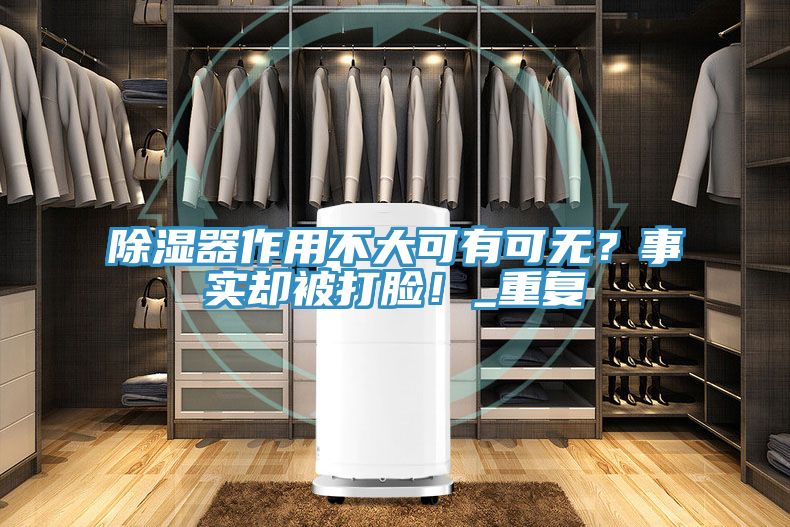 除濕器作用不大可有可無？事實卻被打臉！_重復