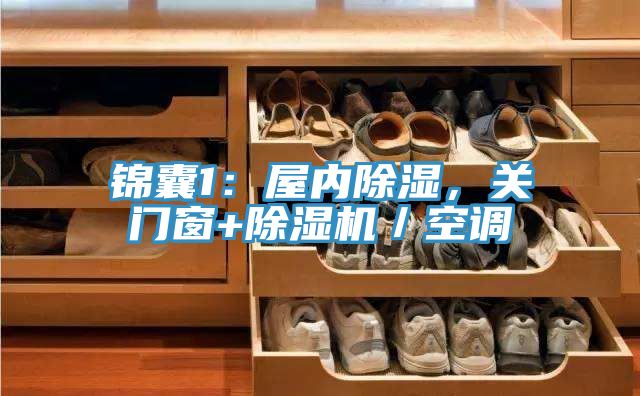 錦囊1:屋內(nèi)除濕,關(guān)門(mén)窗+除濕機(jī)/空調(diào)